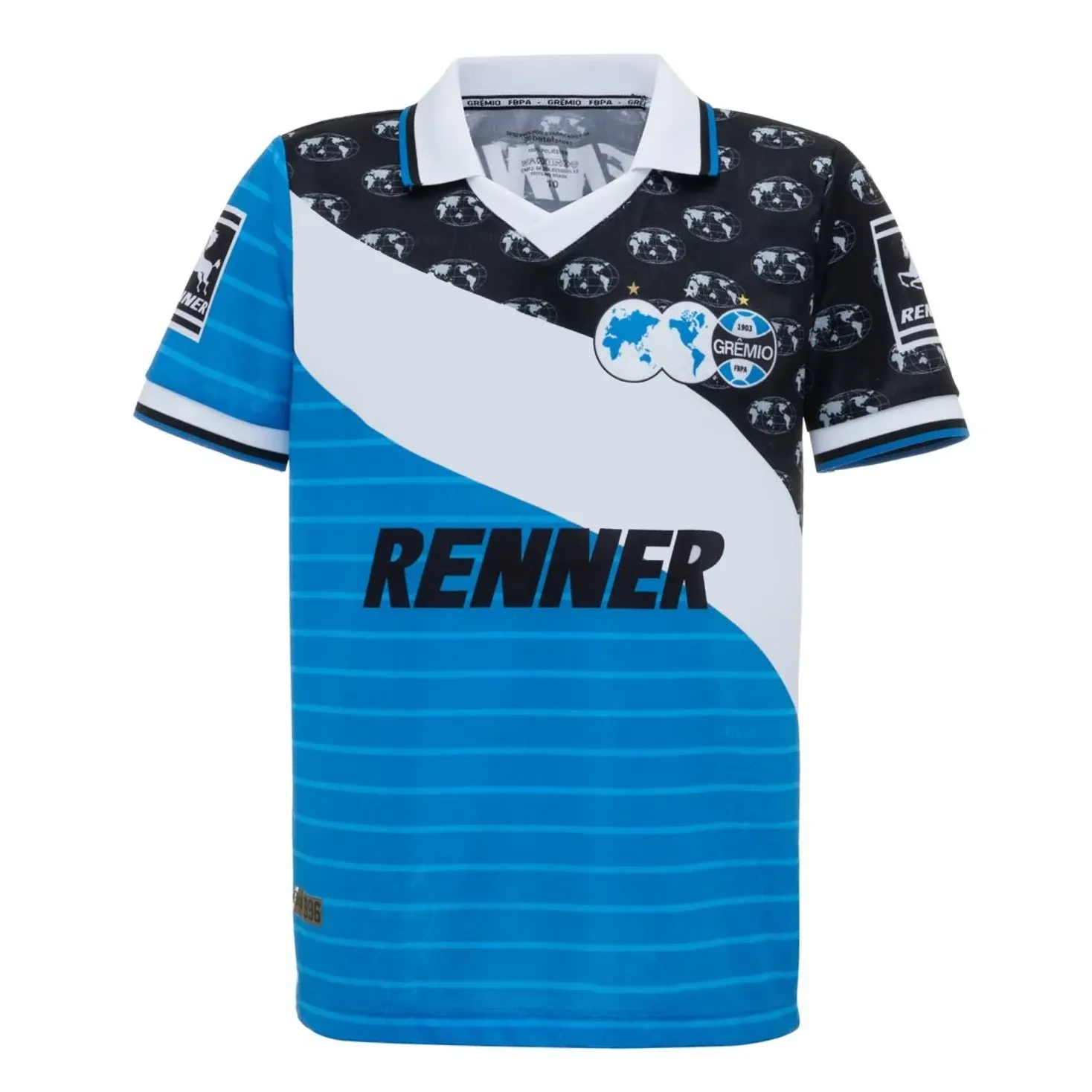 Betel Camiseta 1025106-80231 GREMIO NEGR 1997 PretoBrancoAzul Poliester -2-